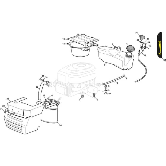 TORNADO 3108 H - 2014 - 2T1220281/14 - Stiga Ride On Mower B&S Engine Diagram