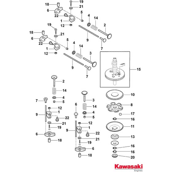 TORNADO 4108 HWK AP - 2018-2021 - 2T1220681/AP18 - Stiga Ride On Mower Camshaft Diagram