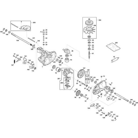 TORNADO 4108 HWL AP - 2021-2023 - 2T1240481/AP21 - Stiga Ride On Mower Hydro-Gear Unit Diagram