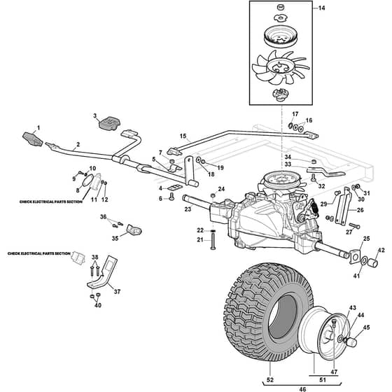 TORNADO 5108 B - 2023 - 2T1210281/ST1 - Stiga Ride On Mower Transmission Diagram
