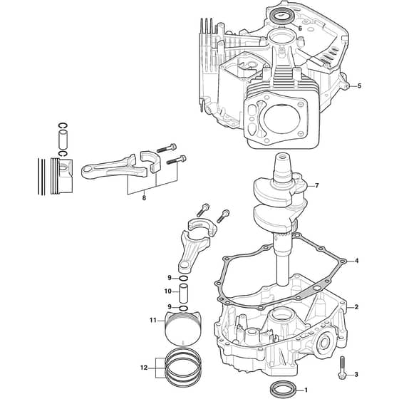 TORNADO 6108 HW - 2020-2021 - 2T1845481/ST1 - Stiga Ride On Mower Crankcase Diagram