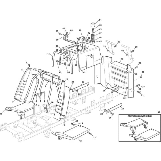 TORNADO 9121 WX - 2022-2023 - 2T3040381/ST2 - Stiga Ride On Mower Frame Diagram