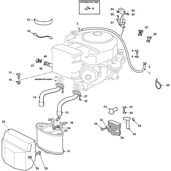 TORNADO 9121 WX - 2022-2023 - 2T3040381/ST2 - Stiga Ride On Mower Honda Engine Diagram