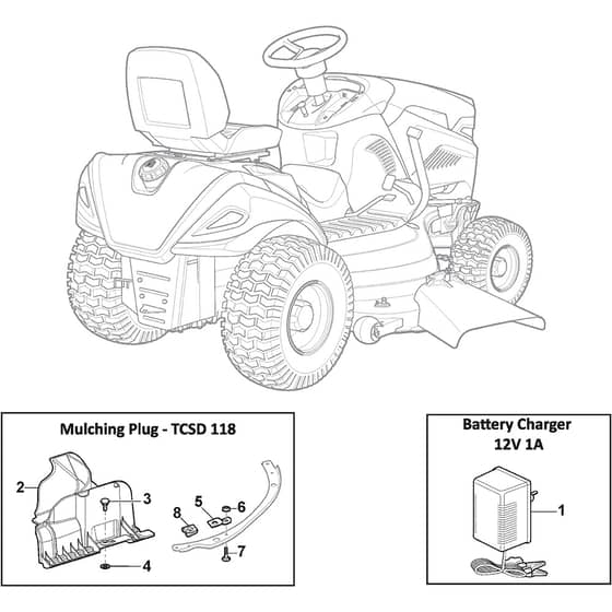 TORNADO 9121 WX - 2022-2023 - 2T3040381/ST2P - Stiga Ride On Mower Options Diagram
