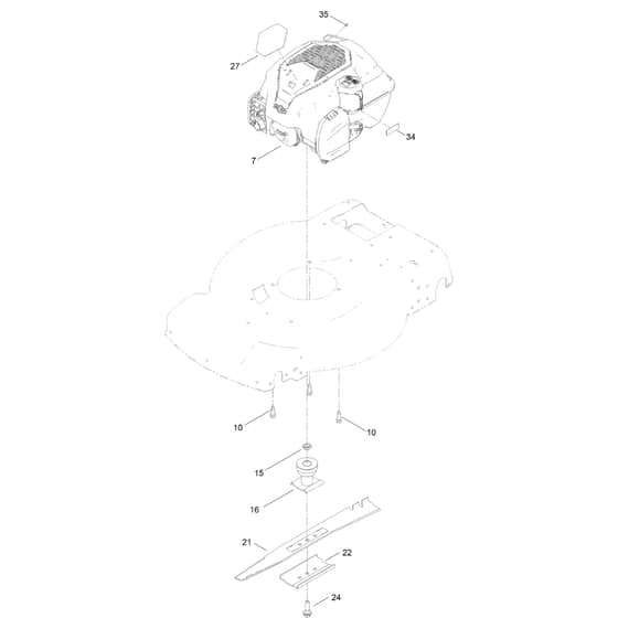 Engine and Blade Assembly