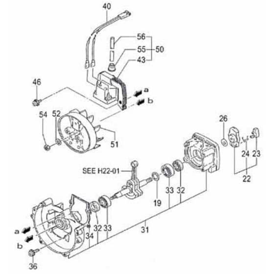 Tanaka TPH-2510 - H22 TPH25109540 - Crankcase