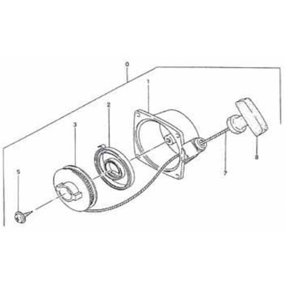 Tanaka TPH-2510 - H22 TPH25109540 - Recoil Starter