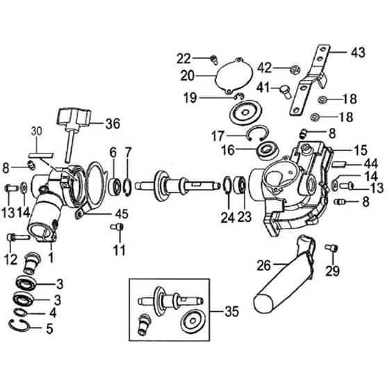 Tanaka TPH-2501SS - H42 TPH2501SS9539 - Gear Case