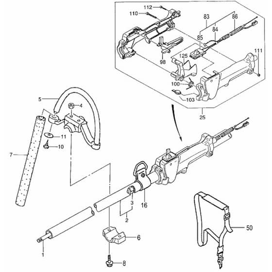 Tanaka TPS-270S - Handle