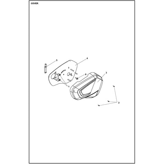 Husqvarna TR 348 - 970652801 - Cover