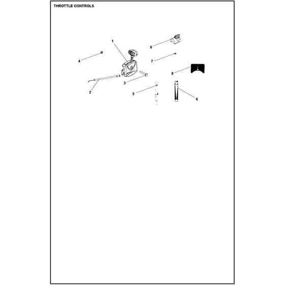 Husqvarna TR 348 - 970652801 - Throttle Controls