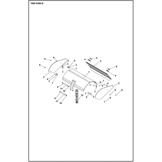 Husqvarna TR 348 - 970652801 - Tine Shield