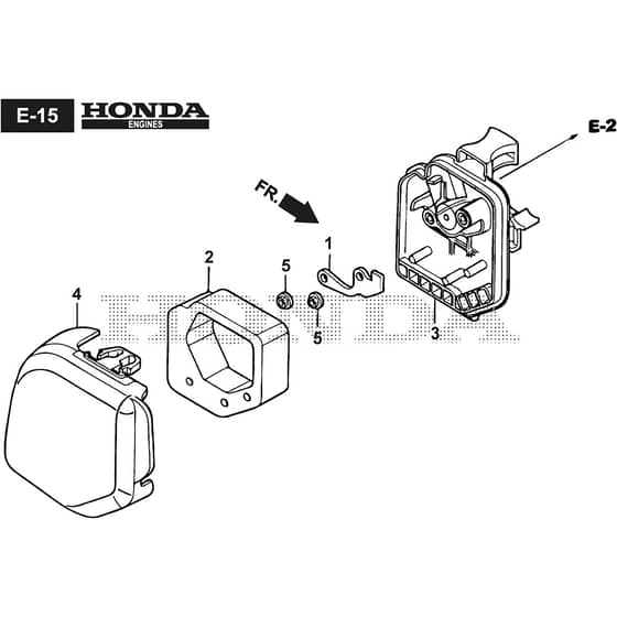 TR 425 HJ - 2023 - 281210003/21 - Stiga Trimmer Air Cleaner Diagram