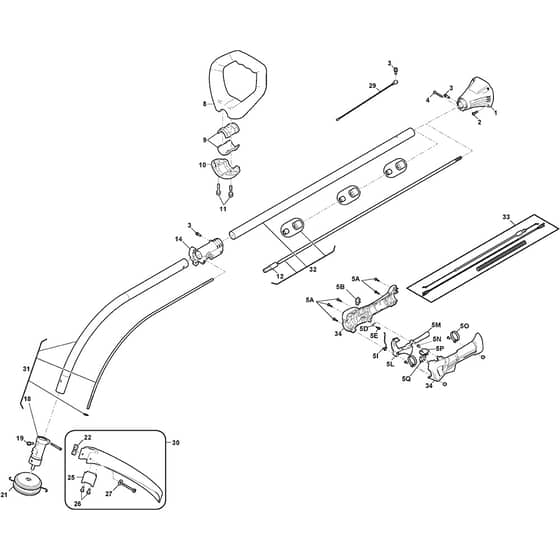 TR 425 HJ - 2023 - 281210003/21 - Stiga Trimmer Trimmer Diagram