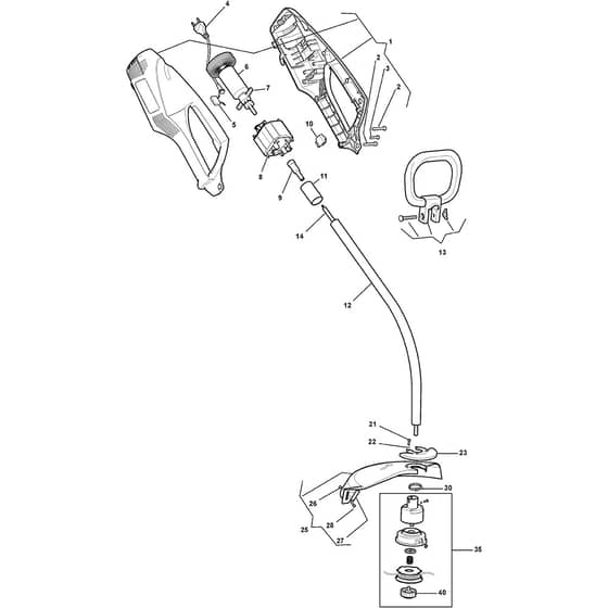 TRIM 700 - 2009 - 291830006/06 - Castel Garden Trimmer Grass Trimmer Diagram