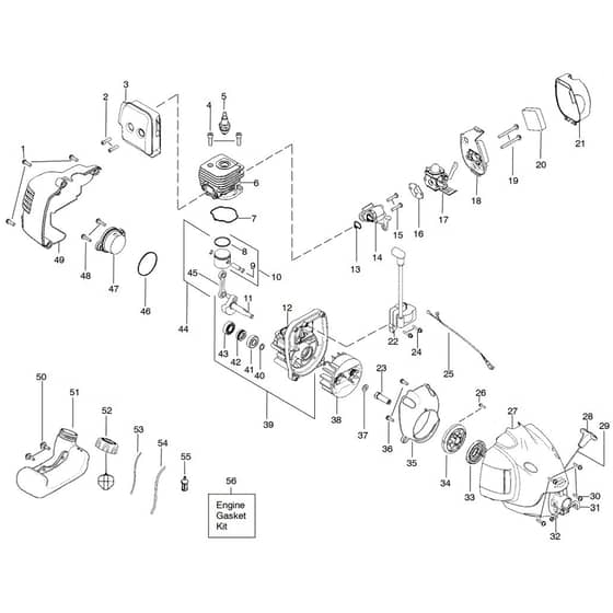 McCulloch TRIM MAC ST PLUS - 2010-03 - Engine (2) Parts Diagram