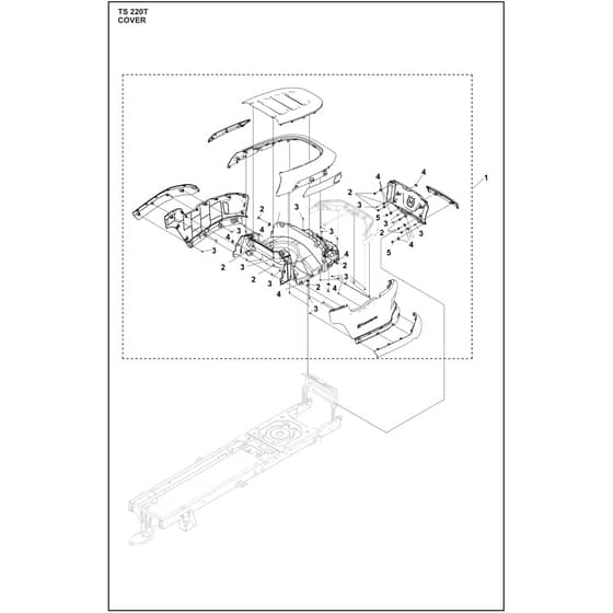 Husqvarna TS220 T - 970728301 - Cover 01