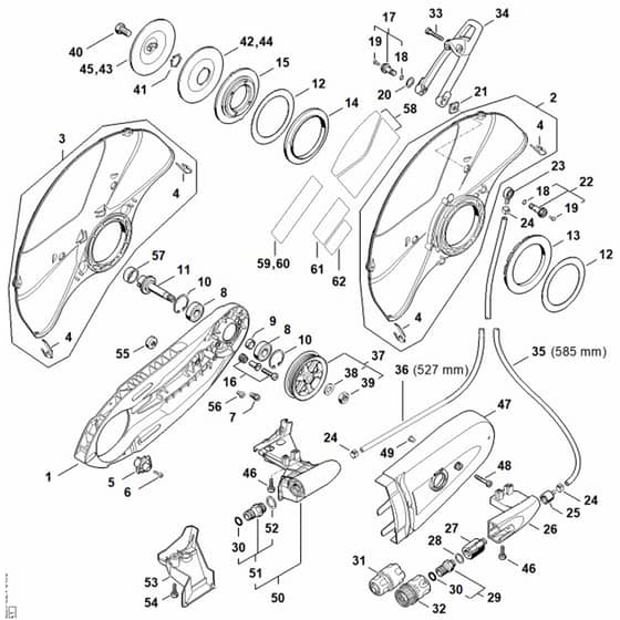 Genuine Stihl TS420 / L - Connector, Guard TS 420