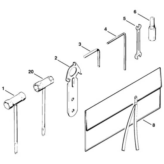 Stihl TS50 - Tools, Extras - Parts Diagram