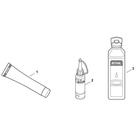 Stihl TS510 - Auxiliary And Operating Materials - Parts Diagram