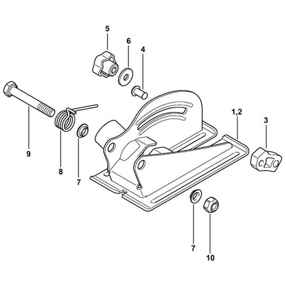 Stihl TSA230.1 - Depth Limiter With Vacuum Adapter - Parts Diagram