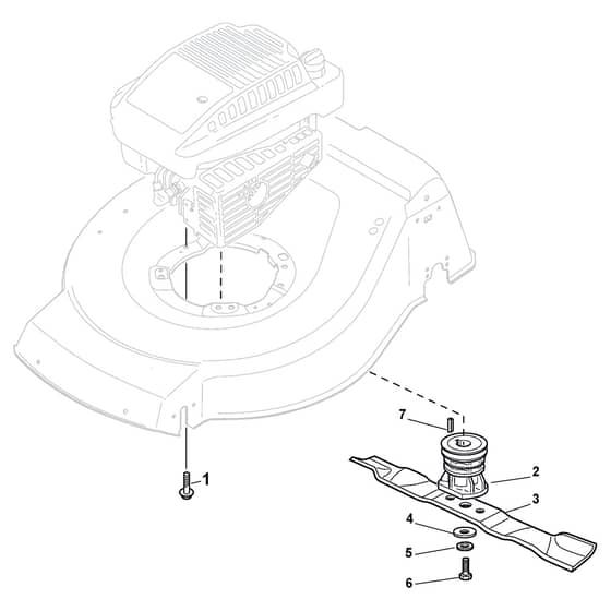 TURBO 48 SEVQ B - 2016-2017 - 299487528/S16 - Stiga Rotary Mower Blade Diagram