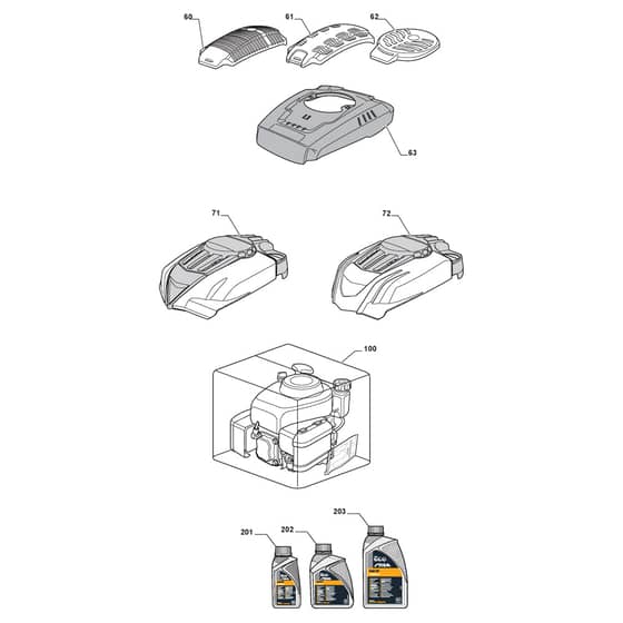 TURBO 50 S RENTAL - 2009-2010 - 292502041/ST9 - Stiga Rotary Mower Engine ST 03 Diagram