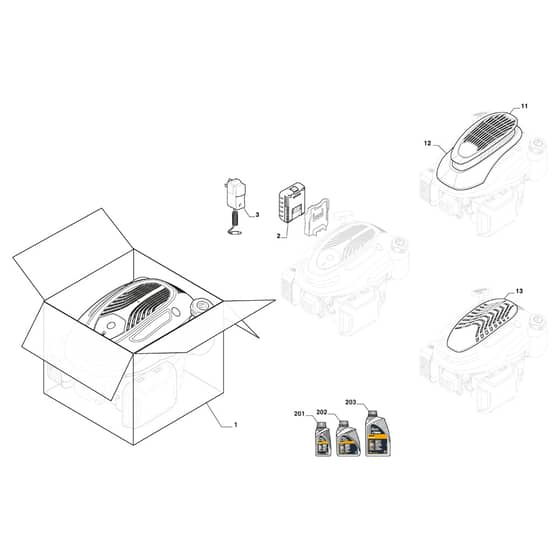 TURBO 53 L - 2019-2021 - 299531048/STX - Stiga Rotary Mower Engine ST 03 Diagram
