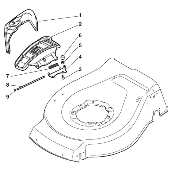 TURBO 53 SE4Q B ANNIVERSARY - 2014 - 299537528/S14 - Stiga Rotary Mower Ejection Guard Diagram