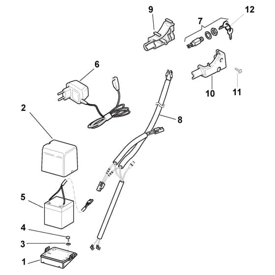 TURBO 53 SE4Q B ANNIVERSARY - 2014 - 299537528/S14 - Stiga Rotary Mower Electric Start Controls Diagram