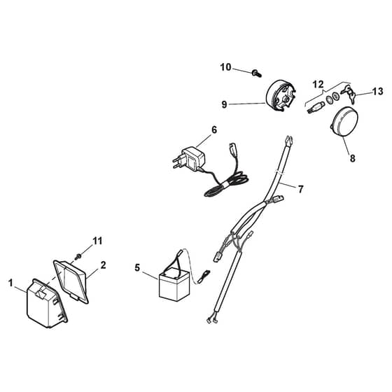 TURBO EXCEL 50 SE - 2010 - 290506541/S10 - Stiga Rotary Mower Electric Start Controls Diagram