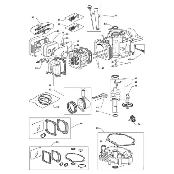 TURBO EXCEL 55 4S - 2010 - 290557041/S10 - Stiga Rotary Mower Engine ST 02 Diagram