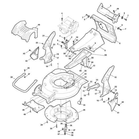 TURBO EXCEL PRO 55 4S INOX H - 2010 - 290567038/S10 - Stiga Rotary Mower Deck and Height Adjusting Diagram