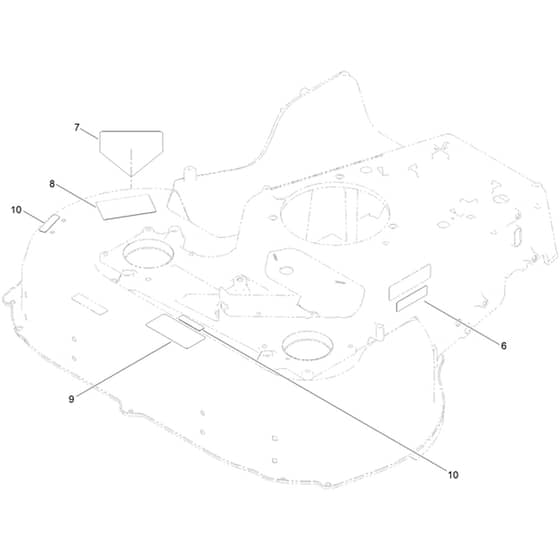 Toro TurfMaster HDX 76cm - 22236 (418900000 - 999999999) Deck Decal