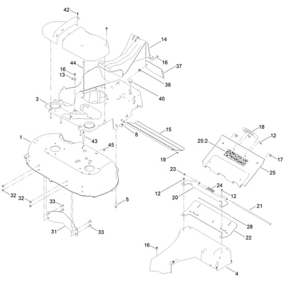 Toro TurfMaster HDX 76cm - 22236 (418900000 - 999999999) Housing