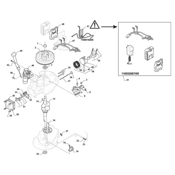 TWINCLIP 50 SEQ - 2019 - 294512548/ST1 - Stiga Rotary Mower Engine ST 02 Diagram