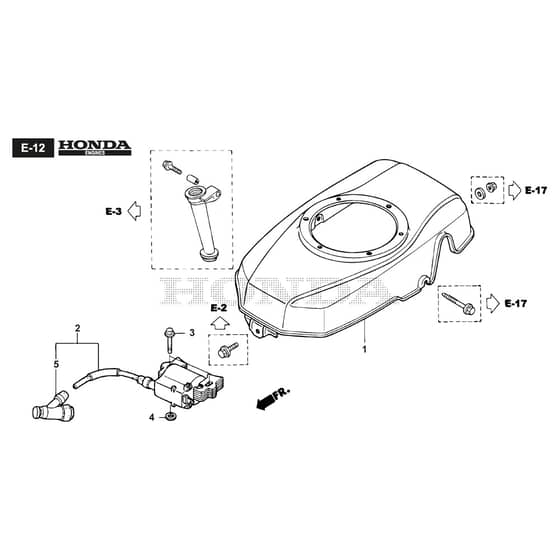 TWINCLIP 55 S-R H BBC - 2018-2022 - 294569338/ST1 - Stiga Rotary Mower Fan Cover Diagram