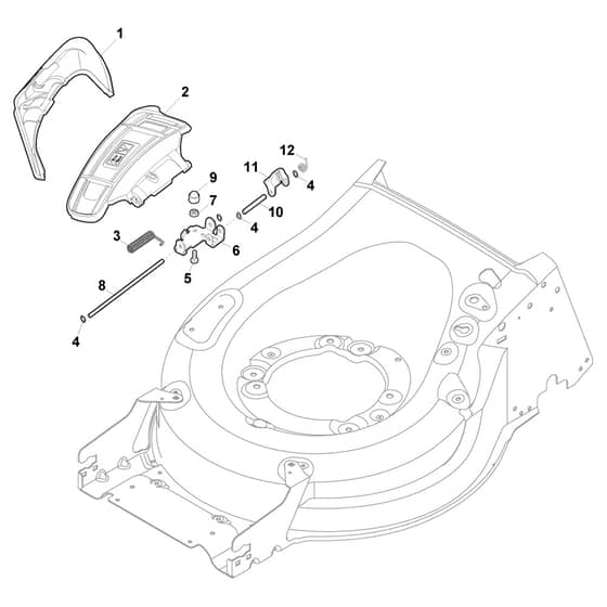 TWINCLIP 55 SVQE B - 2018-2019 - 294563528/ST1 - Stiga Rotary Mower Ejection Guard Diagram