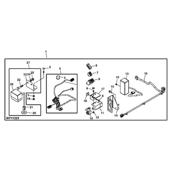John Deere TX4X2 - PC9461 - Deluxe Light ( - 050000) - ST486809