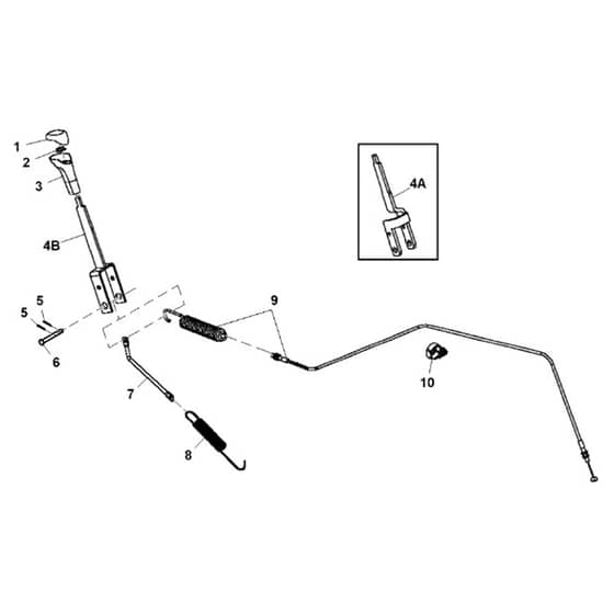John Deere TX4X2 - PC9461 - Differential Lock - ST486825
