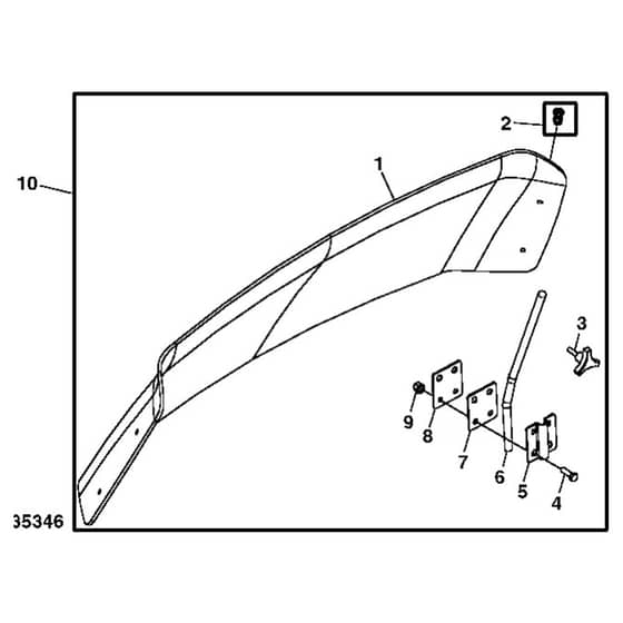 John Deere TX4X2 - PC9461 - Windscreen Kit - ST559929