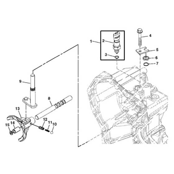 John Deere TX4X2 - PC9461 - Transaxle Range - ST560086