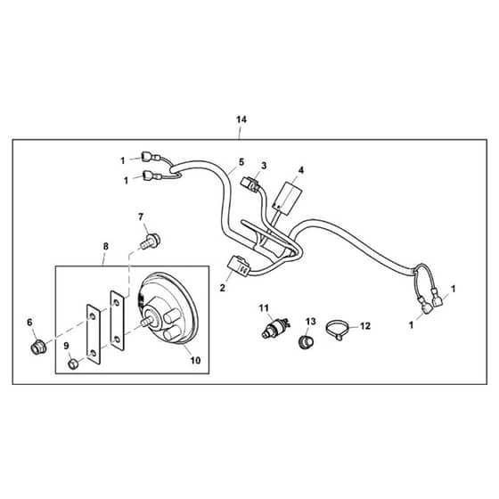 John Deere TX4X2 - PC9461 - Horn Kit - ST565167