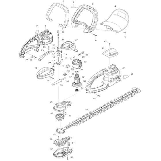 Makita UH5580 - Hedge Trimmer 550mm - Power Tool Diagram