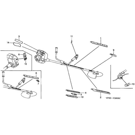 Honda UMK422K1-UT3D -  Label 02 Diagram