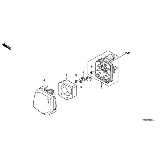 Honda UMK425E-UEET -  Air Cleaner Diagram