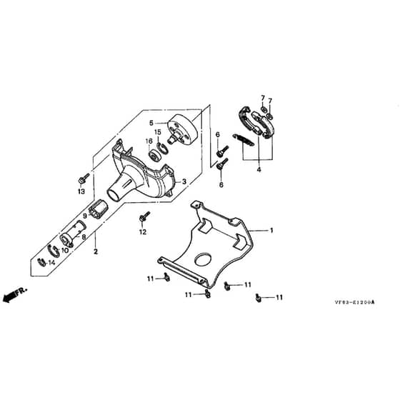 Honda UMK431-L3S -  Fan Cover Diagram