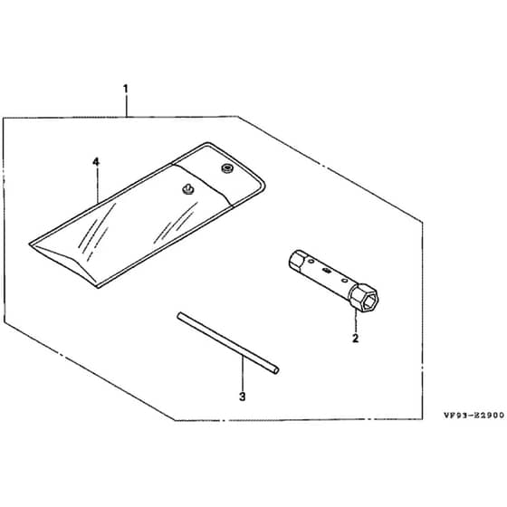 Honda UMK431-LT4E - Tool Diagram