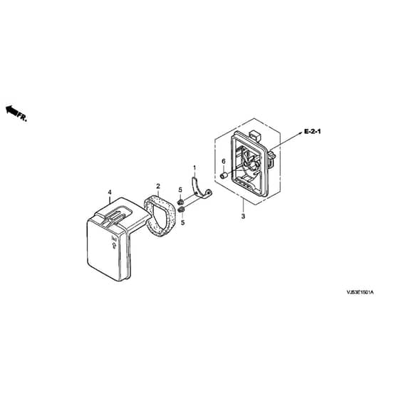 Honda UMK431E-U3EA -  Air Cleaner Diagram