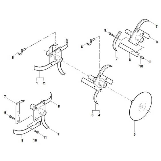 Viking VH400 - Hoe Assy. - Parts Diagram